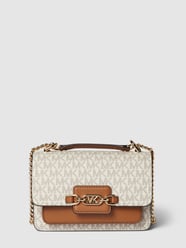 Umhängetasche mit Allover-Logo Modell 'HEATHER' von MICHAEL Michael Kors Weiß - 14