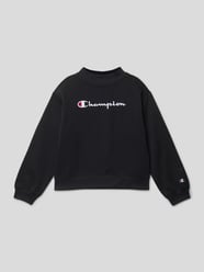 Sweatshirt mit Label-Print von CHAMPION Schwarz - 30