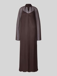 Maxikleid aus Viskose mit Stehkragen Modell 'ESTHER' von Staud - 10