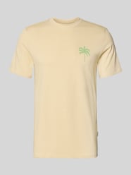T-Shirt mit Motiv-Print Modell 'SUN PALMS' von Blend Beige - 43
