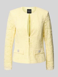 Slim fit blazer van kant met haakjessluiting van Marc Cain - 1
