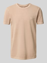 T-Shirt mit Label-Stitching von Gant Beige - 32