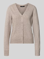 Regular fit gebreid jack met v-hals model 'DOFFY' van VERO MODA Beige - 26
