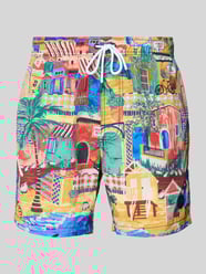 Regular fit zwembroek met labelpatch, model 'NICK' van Shiwi - 38