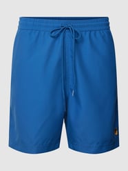 Badehose mit Label-Stitching Modell 'CHASE' von Carhartt Work In Progress Blau - 42
