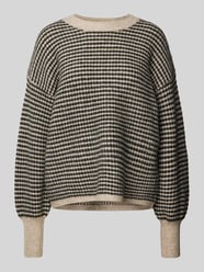 Gebreide pullover met ribboorden, model 'ellery' van Kaffe - 5