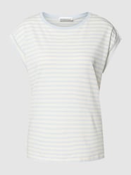 T-Shirt mit Streifenmuster Modell 'JILAANA' von Armedangels Blau / Türkis - 21