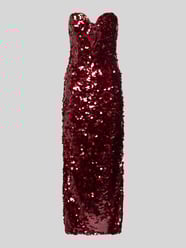 Cocktailkleid mit Pailletten Modell 'BRAYA' von Bardot Bordeaux - 31