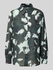 Bluse mit Allover-Muster von OPUS Grün - 28