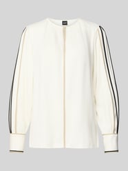 Regular fit blouse met lange mouwen van een viscosemix, model 'BANARIAH' van BOSS - 7