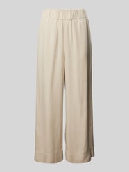 Wide Leg Stoffhose mit verkürztem Schnitt von Marc O'Polo Denim Beige - 17