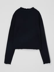 Shirt met lange mouwen en opstaande kraag van Tom Tailor Blauw - 32