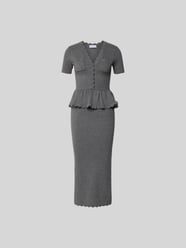 Slim Fit Midikleid mit Woll-Anteil von Self-Portrait - 2