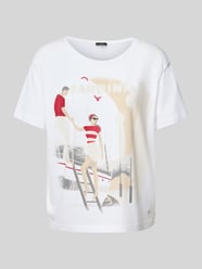 T-shirt met ronde hals van monari - 21