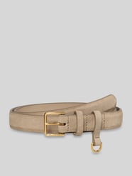 Gürtel aus Rindsvelours mit goldfarbener Schnalle von Marc O'Polo Beige - 23