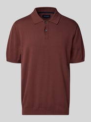 Koszulka polo o kroju regular fit z krótką listwą guzikową od Christian Berg Men - 42