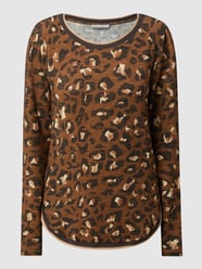 Longsleeve aus Viskose-Elasthan-Mix von BETTY & CO GREY Braun - 30
