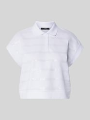 T-shirt z wykładanym kołnierzem od Zero - 14