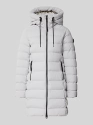 Gewatteerde lange jas met capuchon, model 'NEPTAR' van khujo - 29
