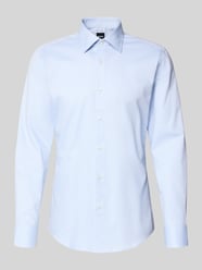 Slim Fit Businesshemd aus Baumwoll-Mix Modell 'HANK' von BOSS - 48