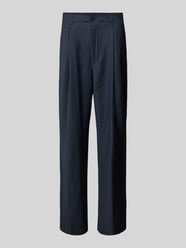 Regular Fit Bundfaltenhose mit Gürtelschlaufen Modell 'RAVN' von ANNARR Blau - 31