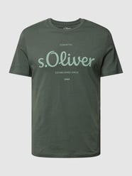 T-Shirt mit Label-Print von s.Oliver RED LABEL Grün - 33