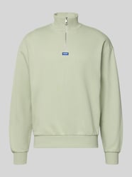 Regular Fit Troyer aus reiner Baumwolle Modell 'NEELER' von HUGO Blue - 12