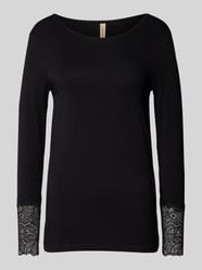 Longsleeve mit Rundhalsausschnitt Modell 'MARICA' von Soyaconcept Schwarz - 11