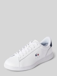 Ledersneaker mit Logo-Stitching Modell 'CARNABY' von Lacoste Weiß - 26