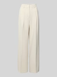 Stoffhose mit weitem Bein und Bügelfalten von Smith and Soul Beige - 32