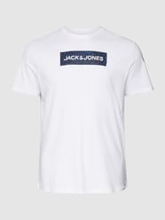 PLUS SIZE T-Shirt mit Rundhalsausschnitt Modell 'CONAVIGATOR' von Jack & Jones Plus Weiß - 22