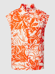 Blouse met all-over print, model 'Voile' van s.Oliver RED LABEL Oranje - 31