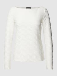 Longsleeve mit Strukturmuster von Emporio Armani Weiß - 5