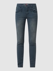 Slim fit jeans met stretch, model 'Florida' van Buena Vista Grijs - 28