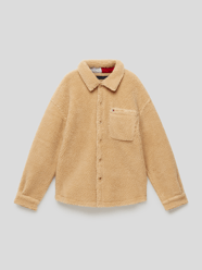 Sherpa Jacket mit Label-Stitching von Tommy Hilfiger Teens Braun - 21