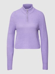 Strickpullover mit kurzem Reißverschluss Modell 'LAVA' von Only Lila - 24