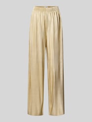 Hose mit Plisseefalten und elastischem Bund Modell 'PILLE' von B.Young Gold - 10