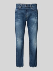 Regular Fit Jeans mit Label-Patch von BOSS Orange Blau - 42