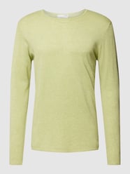 Longsleeve mit Label-Detail Modell 'Rome' von Selected Homme Grün - 10