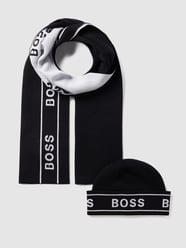 Set van een muts en sjaal van BOSS Grijs / zwart - 41