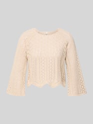 Cropped Pullover aus Baumwoll-Mix Modell 'NOLA' von ONLY Beige - 18