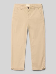 Straight Fit Stoffhose mit Eingrifftaschen Modell 'Piccolo' von MANGO Beige - 22