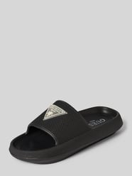 Sandałki z aplikacją z metką model 'RUBBER SLIPPERS' od GUESS - 29