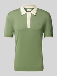 Slim Fit Poloshirt mit Label-Stitching von Gant - 10