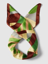 Schal mit Allover-Muster von Mango Grün - 40