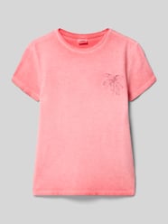 męski t-shirt o kroju regular fit z czystej bawełny od s.Oliver RED LABEL - 42