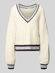 Strickpullover aus Woll-Mix Modell 'taiba' von Gestuz Beige - 17