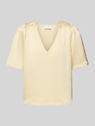 Blusenshirt mit V-Ausschnitt Modell 'Largo' von Neo Noir - 32