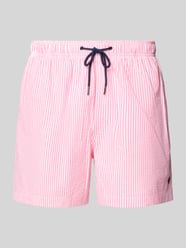 Badehose mit elastischem Bund und Tunnelzug von MCNEAL Pink - 17