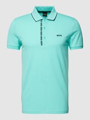Poloshirt mit Label-Stitching Modell 'PAULE' von BOSS Green Mint - 3